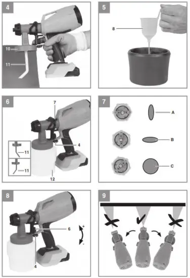Einhell TC SY 18 60 Li Cordless Paint Spray System - fig