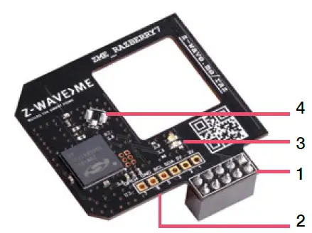 z-wave RaZberry7 shield for Raspberry pi-f4