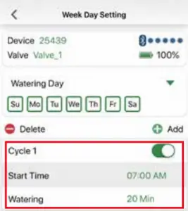 Program Your Watering Schedule 15