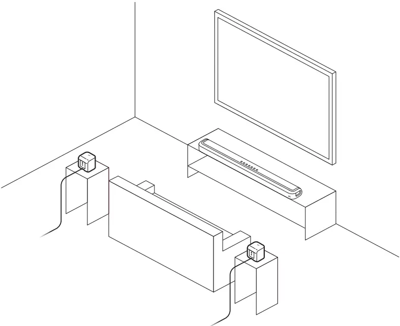 polk DSR3 Audio Cinema Surround Sound System - listening position