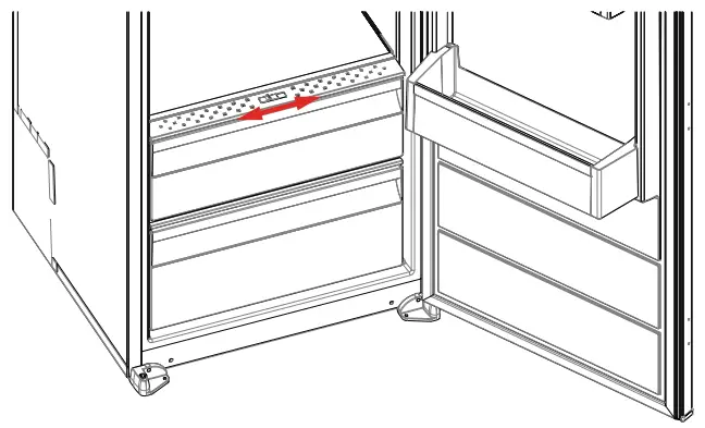 SHARP SJ LE300E00X EU Upright Standing Fridge - Accessories