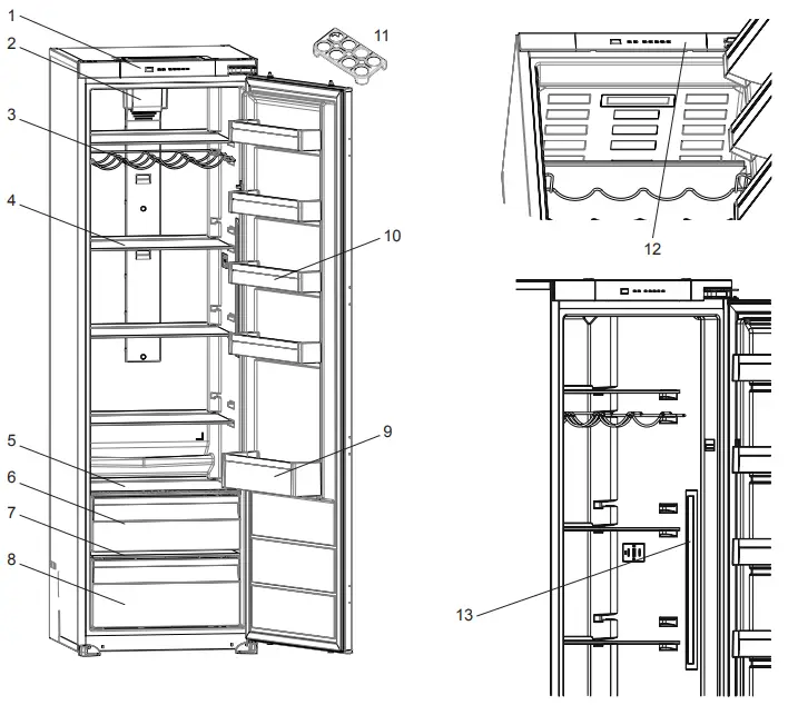 SHARP SJ LE300E00X EU Upright Standing Fridge - YOUR FRIDGE