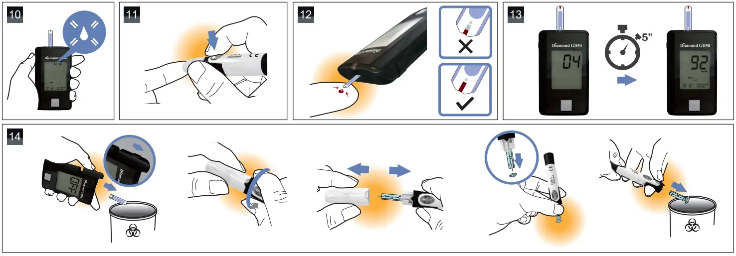 FORA Diamond GD50 Blood Glucose Monitors-2