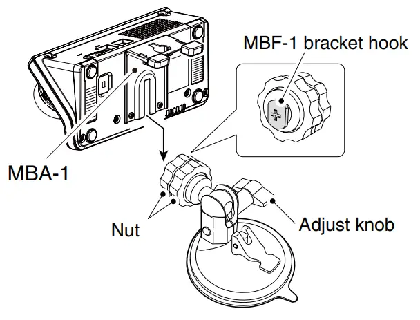 icom MBA1 Controller Metal Bracket - fig3