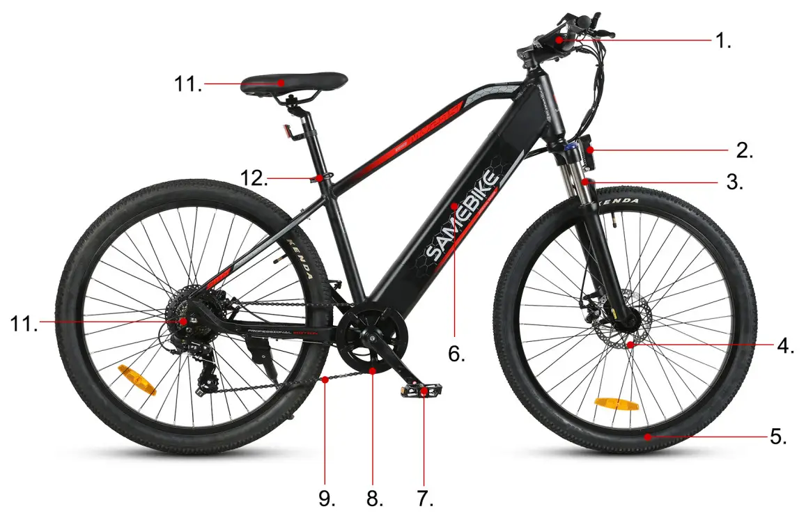 SAMEBIKE MY275 Electric Bike - Figure 2