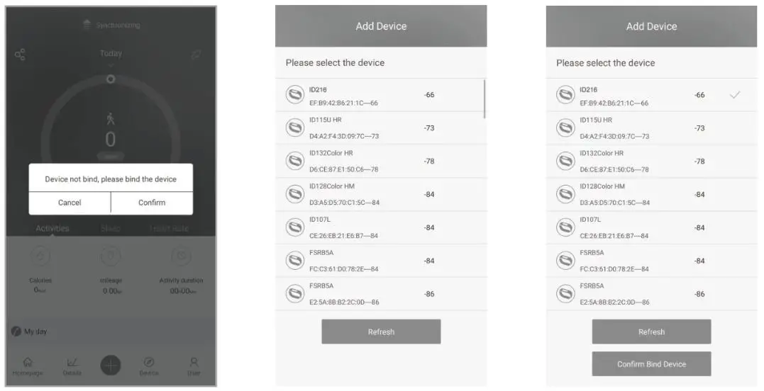 DENVER Smart Watch Instruction Manual-Bind the Watch