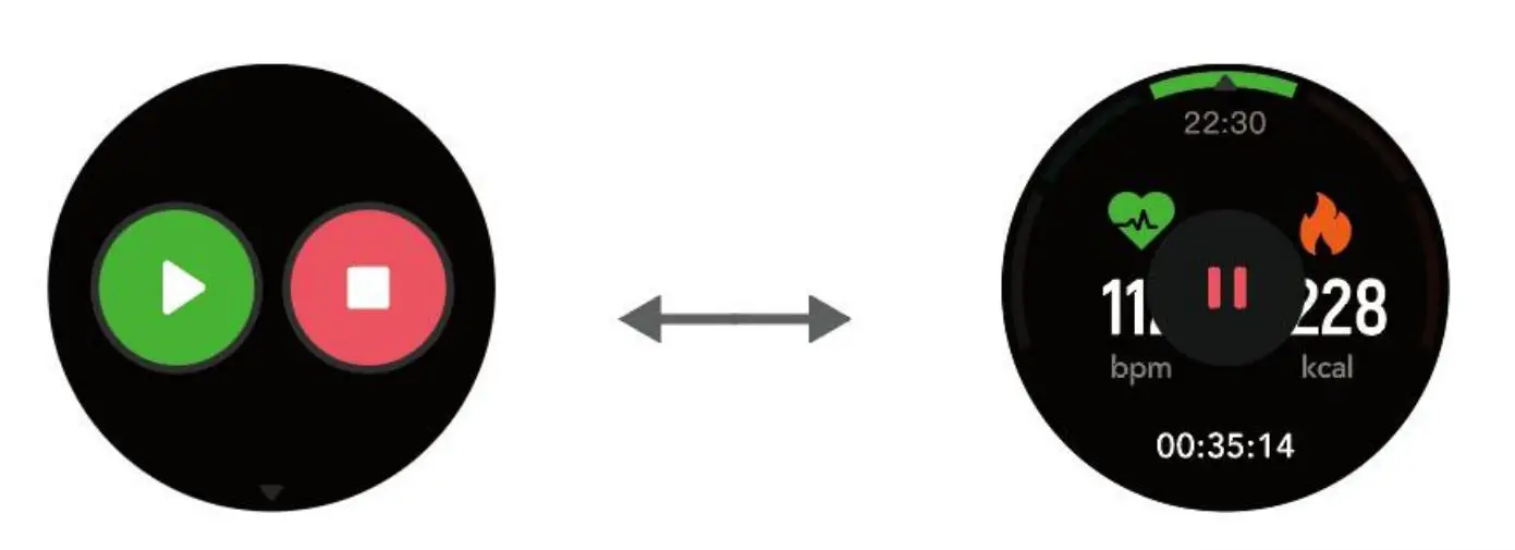 DENVER Smart Watch Instruction Manual-Pause sports