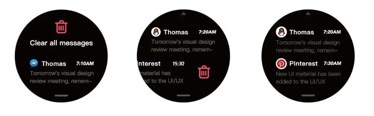 DENVER Smart Watch Instruction Manual-clear all message