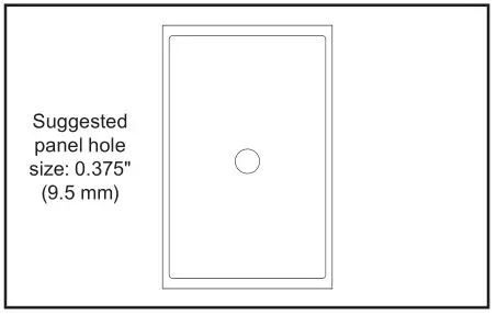 SloanLED 701666 Universal Dimming Controller - Drill a 0.375 (9.5 mm) hole in desired mounting position