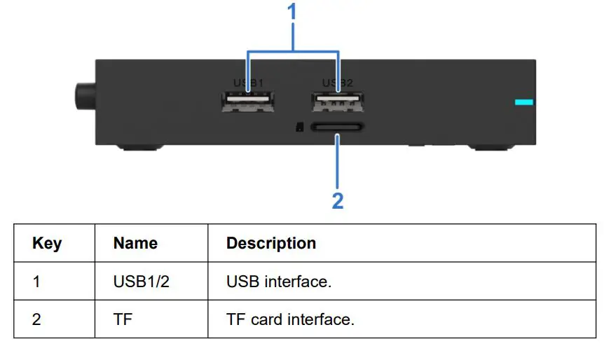 ZTE ZXV10 B866V2F Rich Media Box - Side Panel