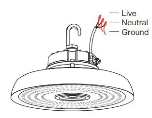 SUNCO LIGHTING 150W UFO High Bay LED Fixture with Accessory Socket 5
