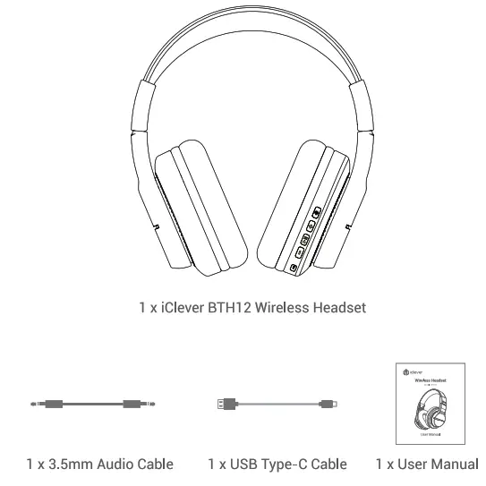 iclever BTH12 Wireless Headphone - fig