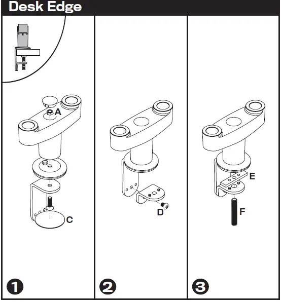 innovative Flexmount 8408 Dual Desk Mount FIG 4 (2)