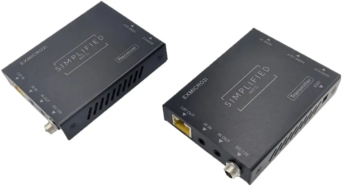 SIMPLIFIED MFG EXMICRO2i HDMI-Over-Ethernet Audio and Video Signal Extender System