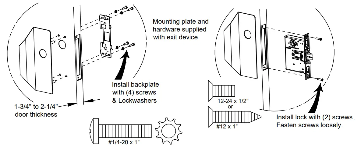 DETEX 105645 Anti Vandal 30 Series Mortise Trim - fig 1