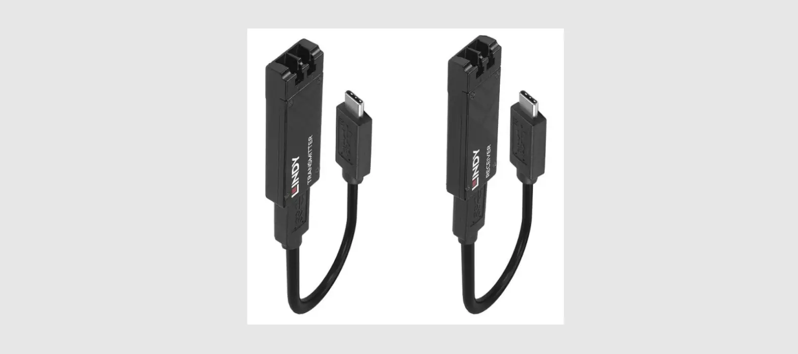 Lindy 43312 100m Fibre Optic Usb 3.2 Type C Extender User Manual