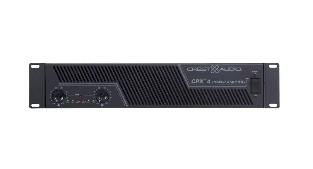 Crest Audio Cpx 1 Cpx Series Power Amplifier User Manual Crest Audio Cpx 1 Cpx Series Power Amplifier User Manual