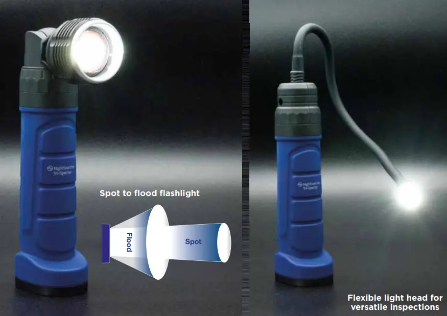 NightSearcher NSTRI-SPECTOR Tri Spector 3 in 1 Rechargeable LED Magnetic Inspection Kit - Fig 2