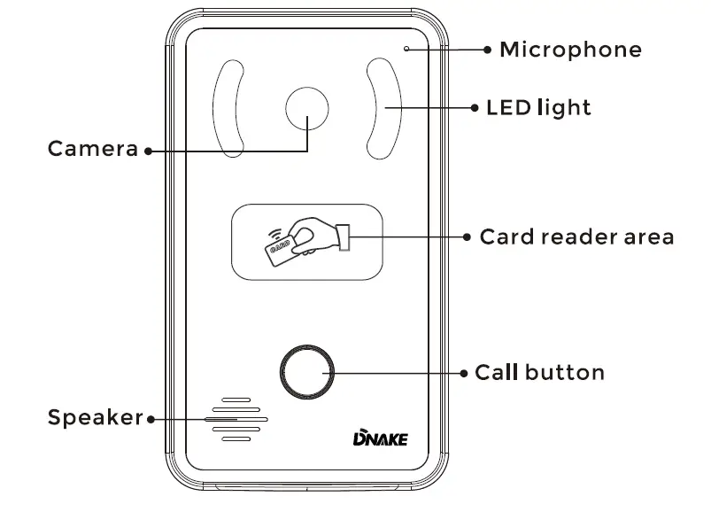 DNAKE-280SD-Series-1-button-Door-Station-6