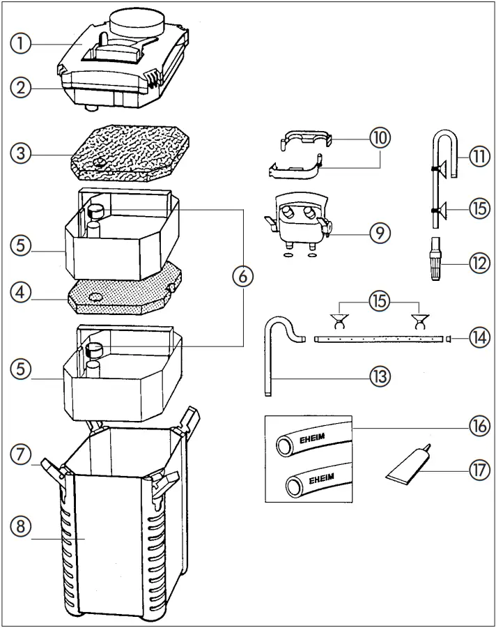 EHEIM 2422 External Aquarium Filter A 05