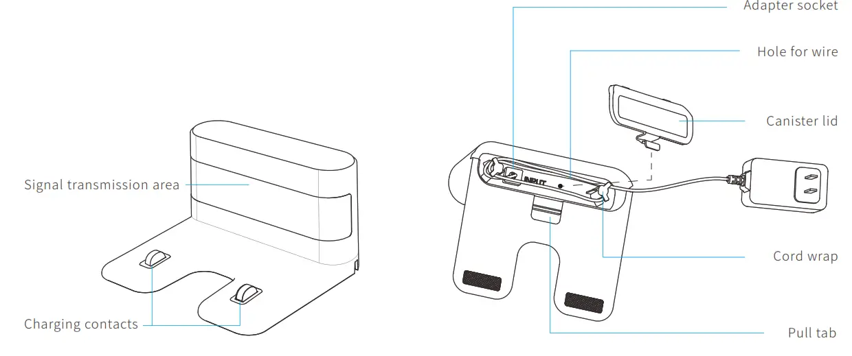 Dongguan Jiaxu Electronic Product X8 Robotic Vacuum Cleaner -Charging station