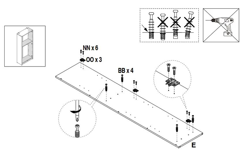 StyleWell 07909AW Light Oak Storage Cabinet with Panel Doors - Assembly1