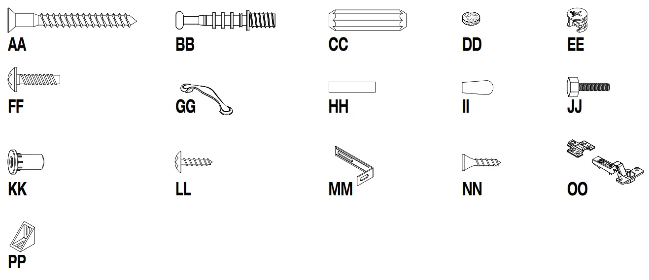 StyleWell 07909AW Light Oak Storage Cabinet with Panel Doors - TOOLS REQUIRED1