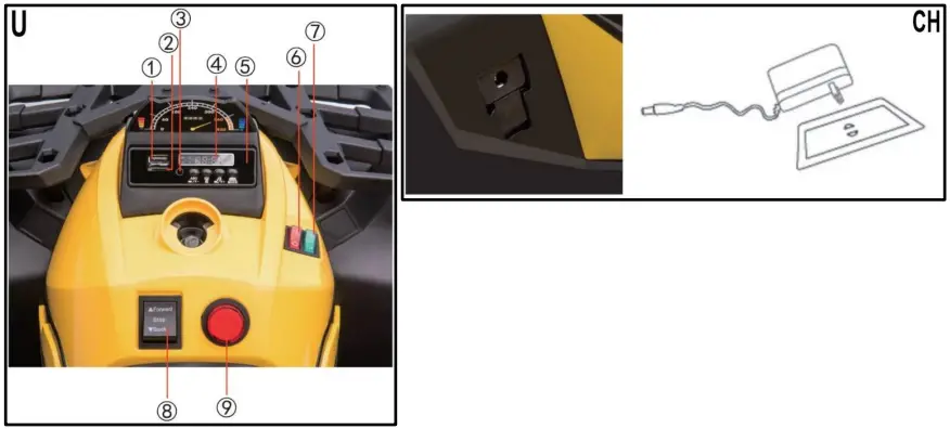 MONI QLS 3288 Electric Ride On Quad - ASSEMBLY