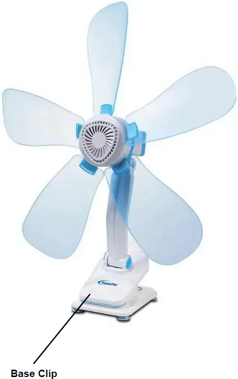 PowerPac PPC603 Electric Clip Fan 02