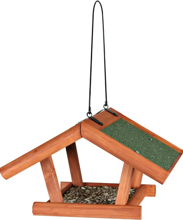 TRIXIE-5569-Glazed-Pine-Hanging-Bird-Feeder