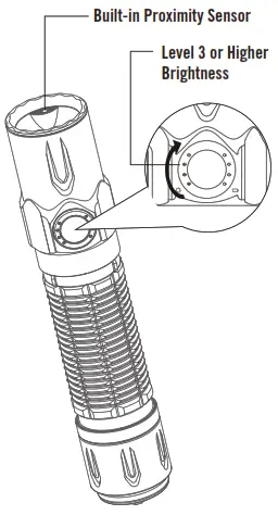 OLIGHT Warrior 3S LED Flashlight With Case, Belt Clip Battery Operated 2300 lm 176 g qr code