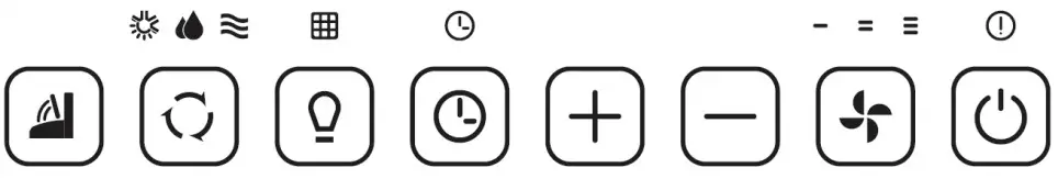 Whynter ARC-147WF Dual Hose Portable Air Conditioner -control penel