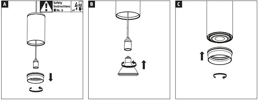 Paulmann-E27 -URail-Pendants-Corus-max.-50W-dimmable-230V-Black-fig 2
