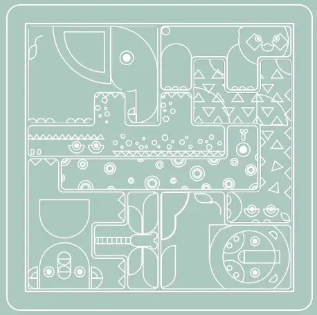 beeloom Puzzle Tetris Wild Wooden Puzzle Multicolor