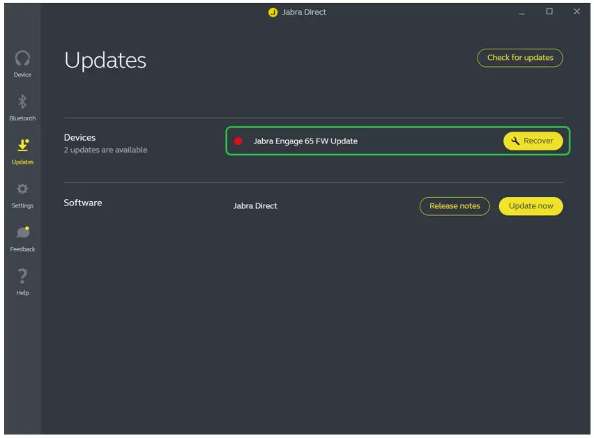 Updating the firmware