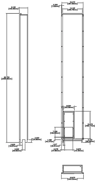 WISDOM S90i S90 High Output RTL Subwoofer -S90 Dimensions
