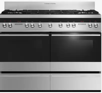FISHER PAYKEL OR120DDWGFX2 120cm 6 Burners Freestanding Cooker-FIG1