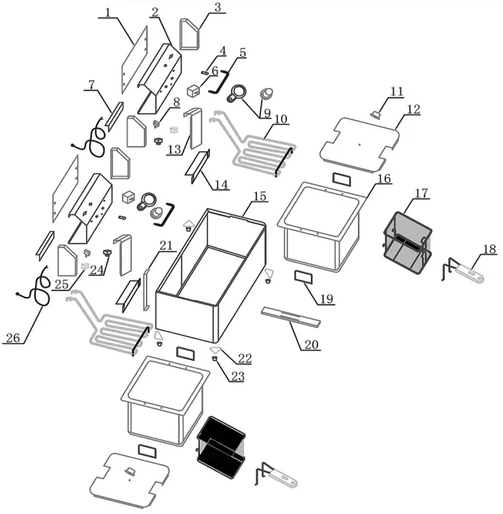 HENDI Deep fryer 2X8L Blue Line -