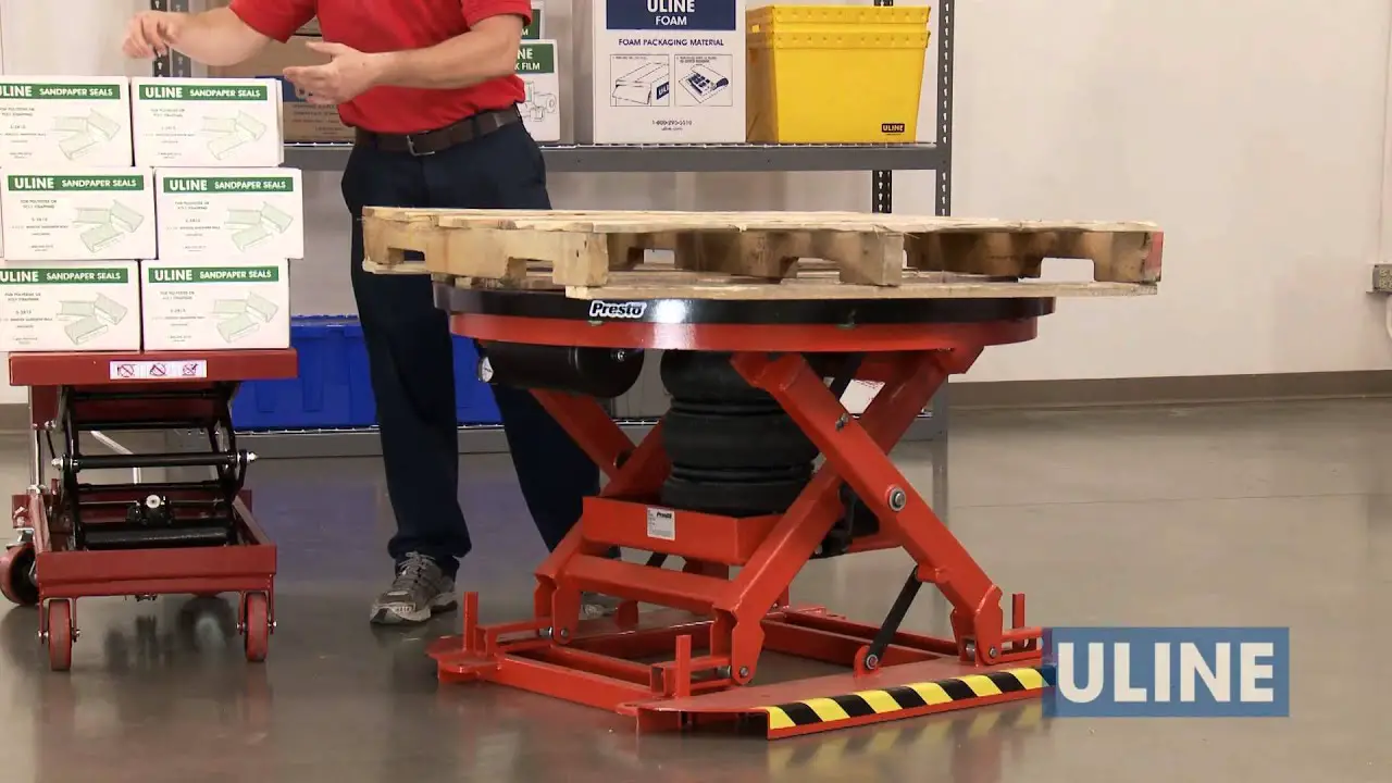 Uline Spring-loaded Pallet Positioner Instructions