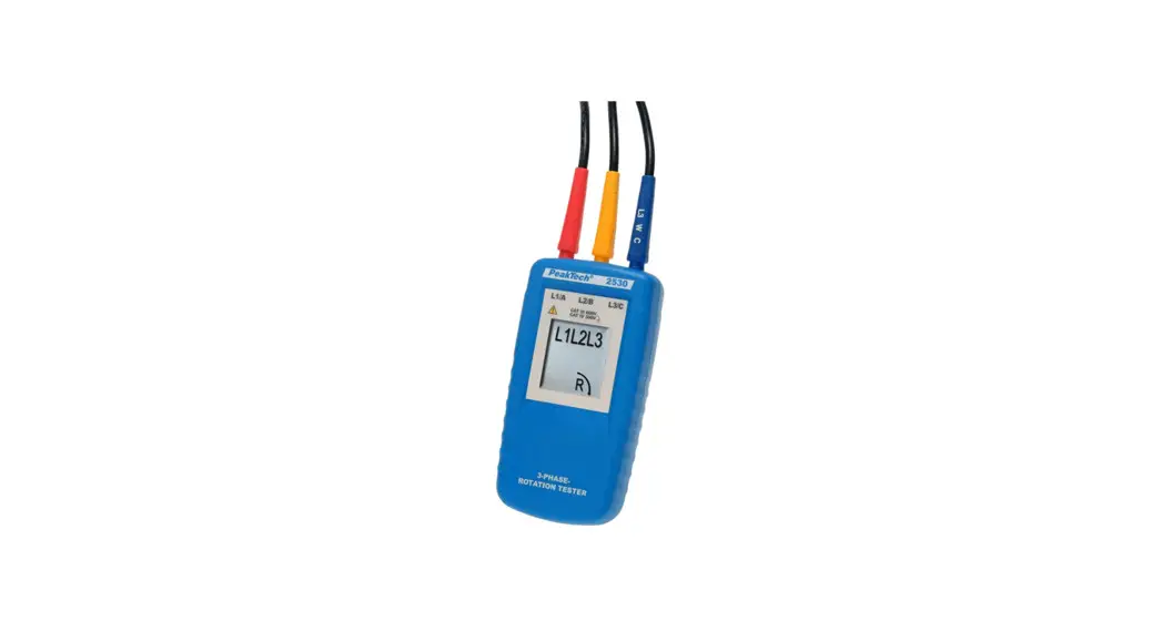 Peaktech 2530 3 Phase Rotation Tester User Manual