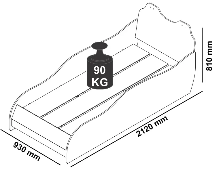 Moveis Estrela 29331 Fast Car Child 008 Bed 22A - fig 3