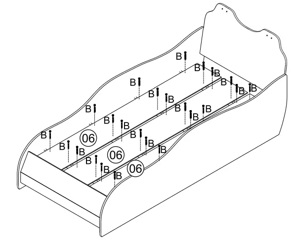 Moveis Estrela 29331 Fast Car Child 008 Bed 22A - fig8