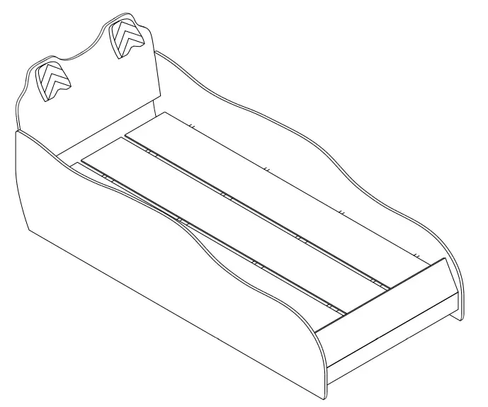 Moveis Estrela 29331 Fast Car Child 008 Bed 22A