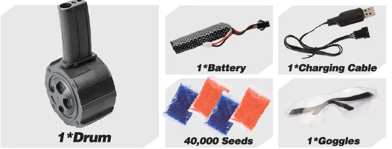 CAISSA MP-7 Electric with Gel Ball Blaster 1