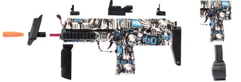 CAISSA MP-7 Electric with Gel Ball Blaster 2