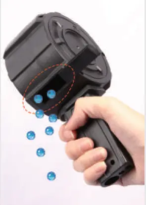 CAISSA MP-7 Electric with Gel Ball Blaster 4