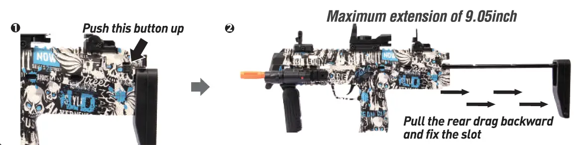 CAISSA MP-7 Electric with Gel Ball Blaster 5