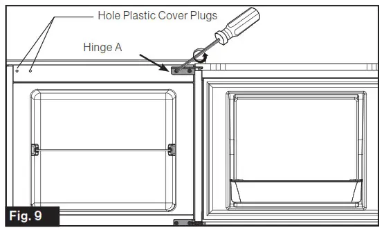 FURRION ACRCTIC 8 and 10 cu. ft - Reversing the Door Swing 1