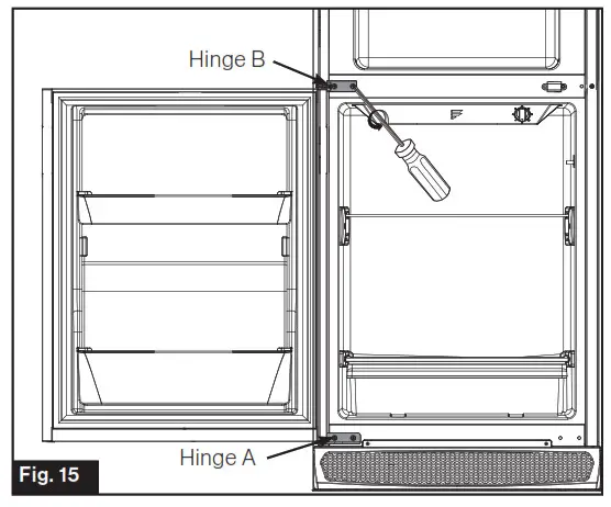 FURRION ACRCTIC 8 and 10 cu. ft - Reversing the Door Swing 7
