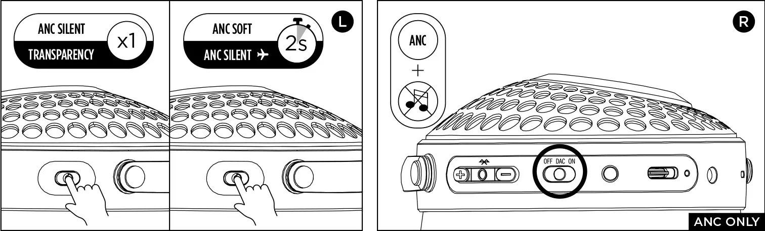 FOCAL Bathys HiFi Wireless Headset - Active noise reduction